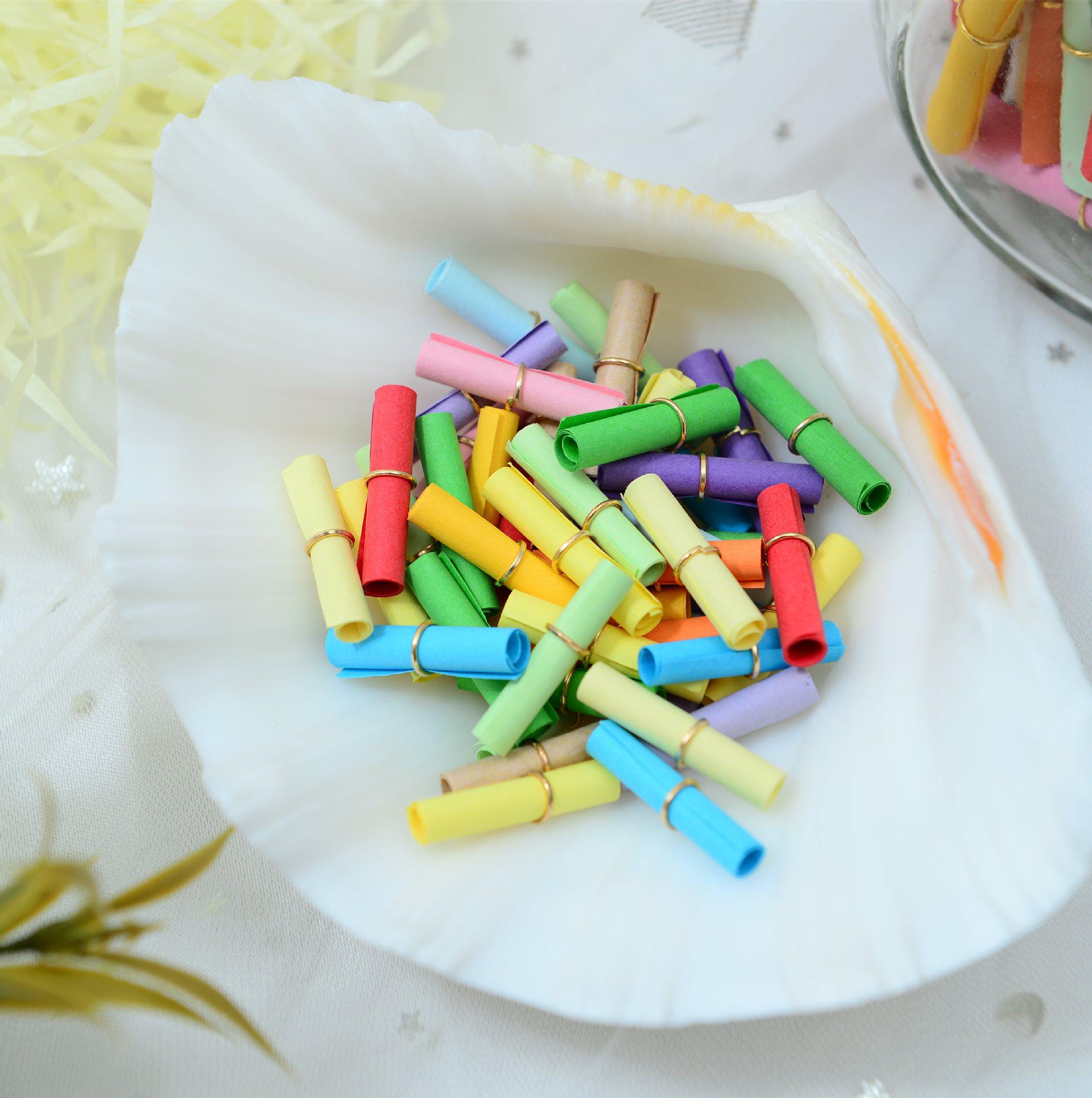 Lucky Star Wish Jar: Large Cork, Small Note Glass Bottle