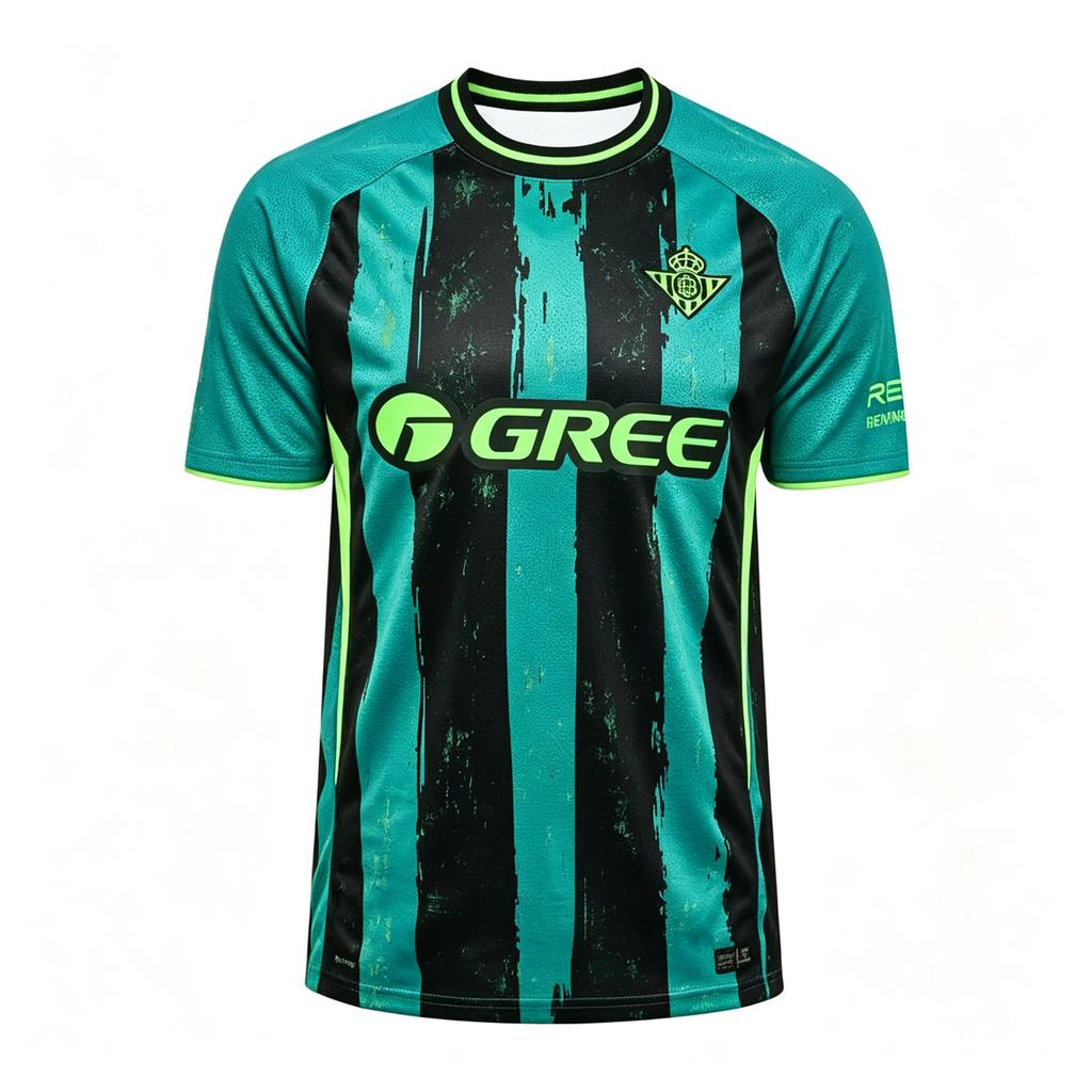 Men Print Soccer Jersey, Blue Black Stripe Short Sleeve Football T‑Shirt, Quick Dry Breathable Sports Fan Training Uniform Tops