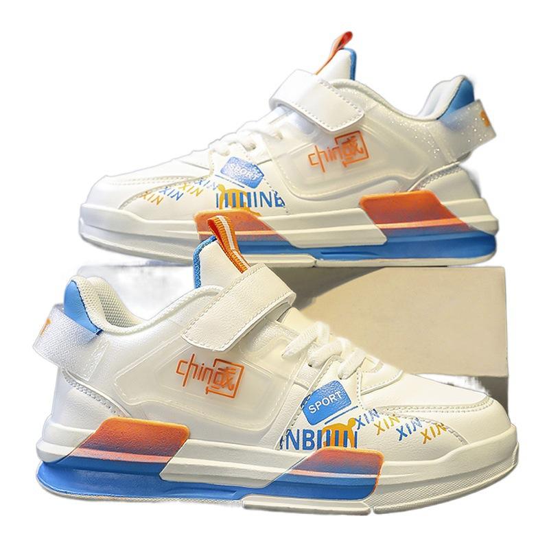 Board shoes casual spring and autumn girls sports shoes boys boys shoes trendy brand new children's medium and older children's white shoes