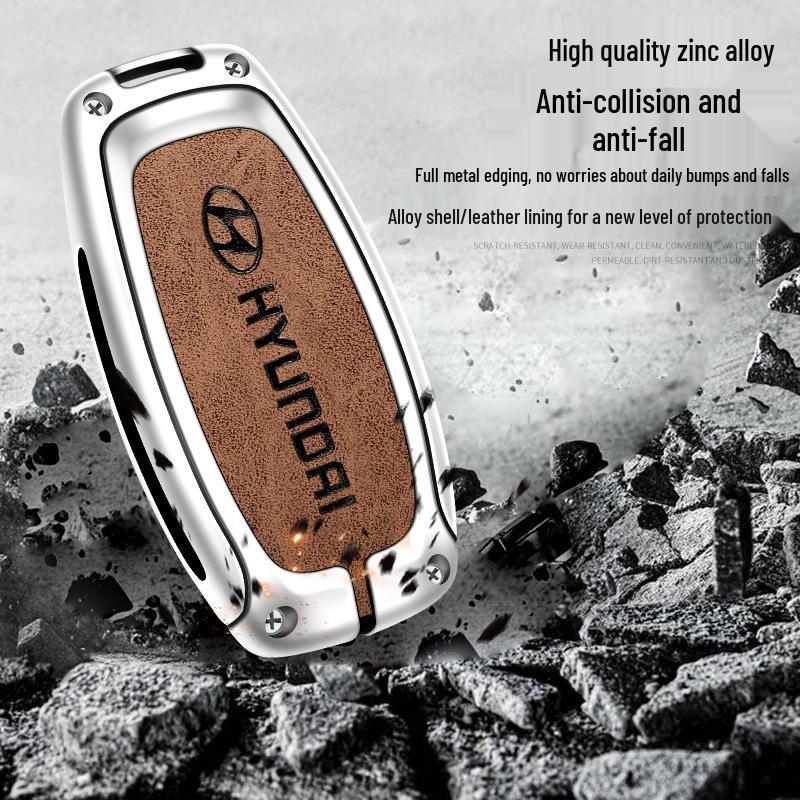 Originální kožené pouzdro na klíče Beijing Hyundai pro ix35, Elantra, Reina, Mistra, Verna, Lafesta, Tucson