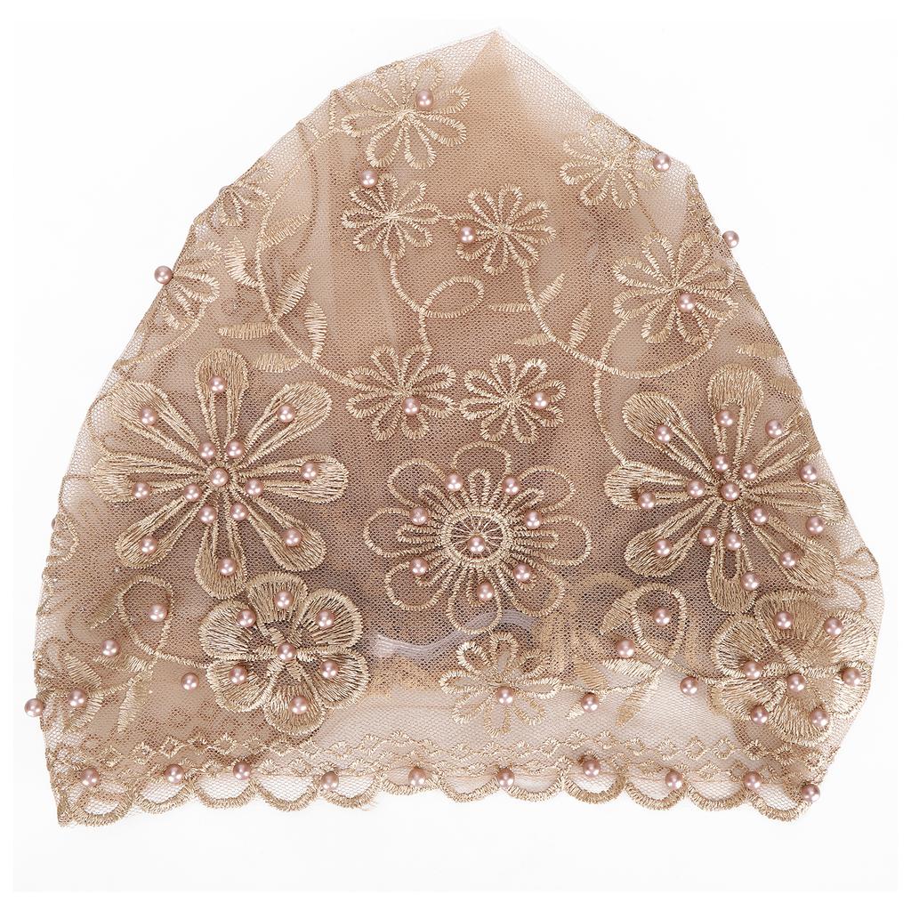 Muslim Turban Cap Light Weight Breathable Fabric Women Muslim Headscarf Suitable for Daily Wear Performances