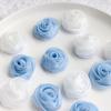 1Pcs Chiffon Artificial Flowers Heads 1CM Fake Flower for Home Decor Wedding Decoration Bridal Clothing Crafts Gifts Accessory
