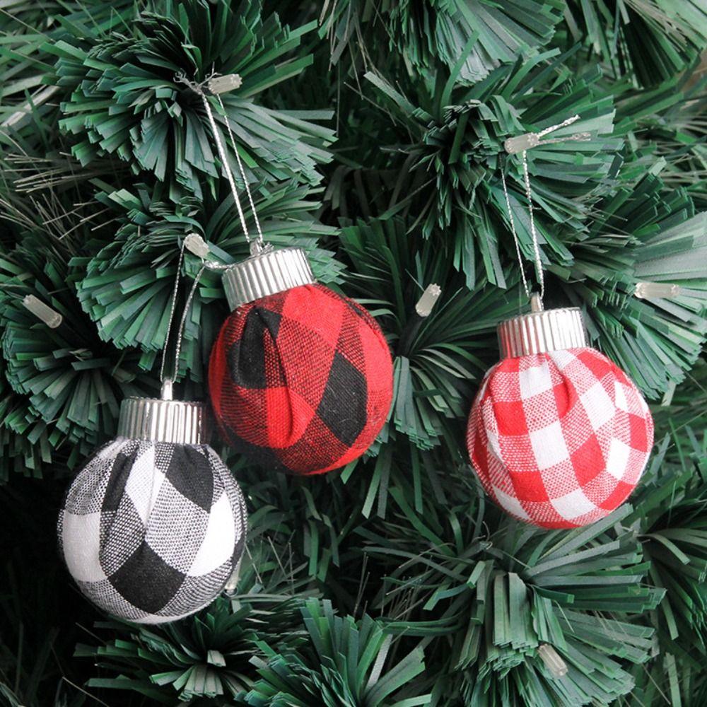 9pcs DIY Painted Christmas Hanging Balls 6cm Merry Christmas Decor  Holiday Festive