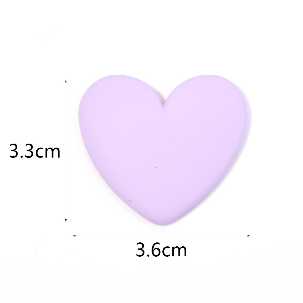 10pcs Colorful Love Heart Flatback Resin Cabochon Scrapbook DIY Handmade Hair Bow Decoration Headwear Art Decor Patch Phone