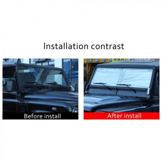 Foldable Car Sun Shade Windshield Window Sunshade Cover For LR Defender 2004-18