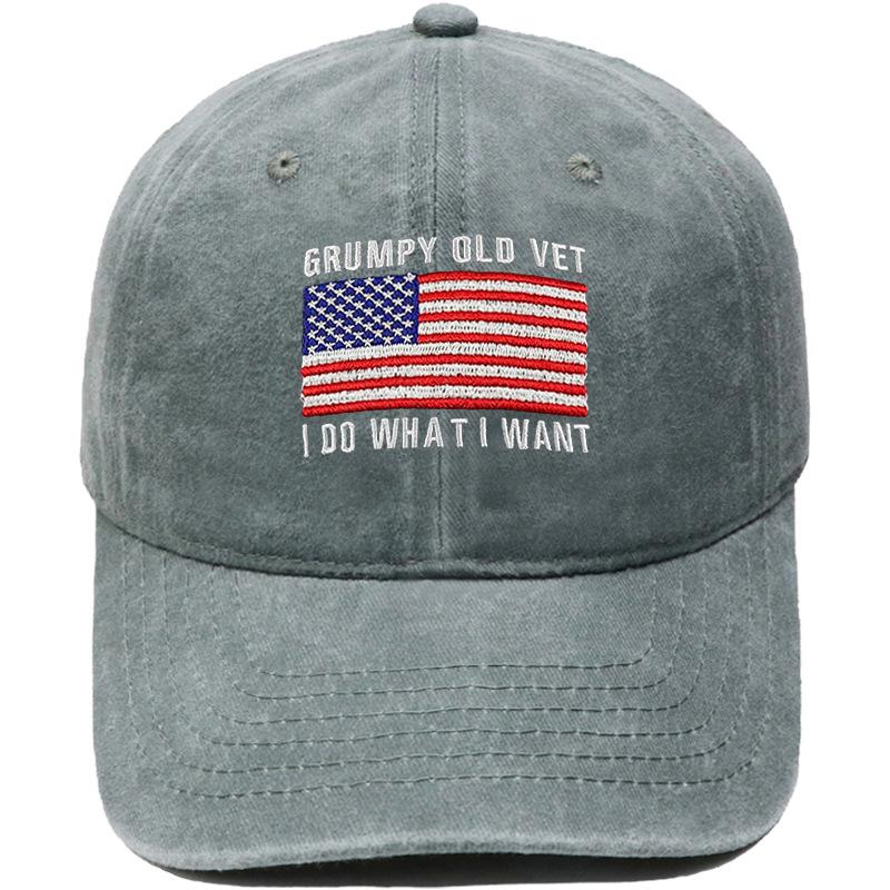 DON T LET THE OLD MAN IN Embroidered baseball cap retro dad hat European and American men's and women's casual