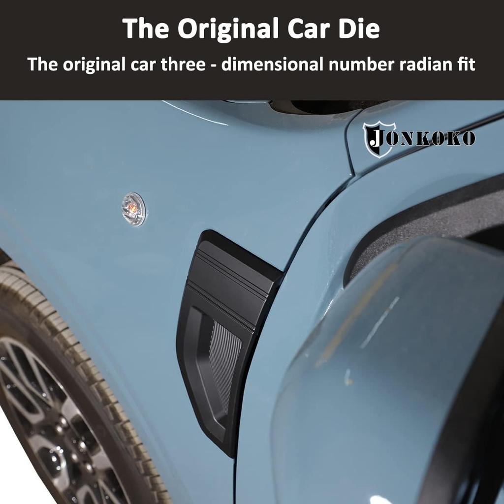 ABS Chrome Side Fender Air Vent Outlet Cover Trim For Ford Maverick 2022 2023 Car Fender Aero Fin Trim Stickers Decorative Air Flow Intake Hole