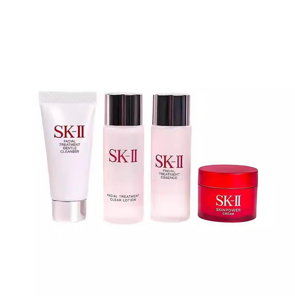 SK-II Immortal Water Essence Facial Treatment Cleanser SK2 Emulsion Cosmetics Skincare Set Gift Box Travel Four Piece Set