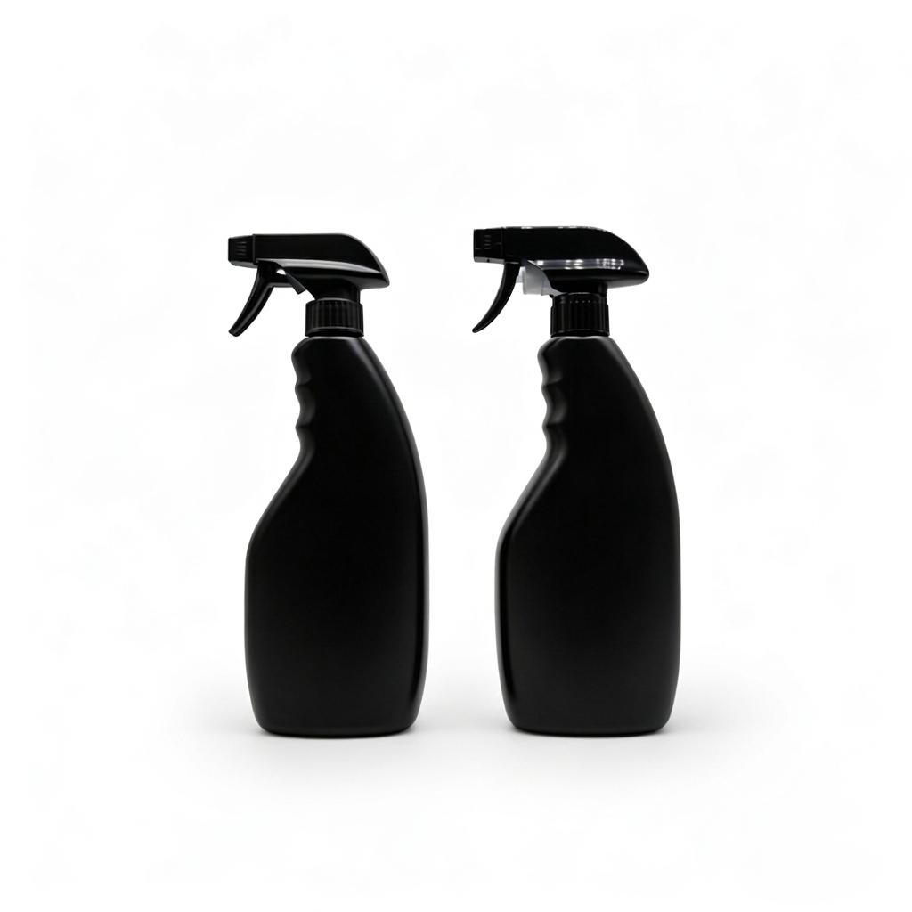 500ml 16oz HDPE Black Oval Fine Mist Spray Bottle Refillable Alcohol Disinfectant Sealed Plastic Spray Bottle with Sprayer 500 mL&1 mm чёрный
