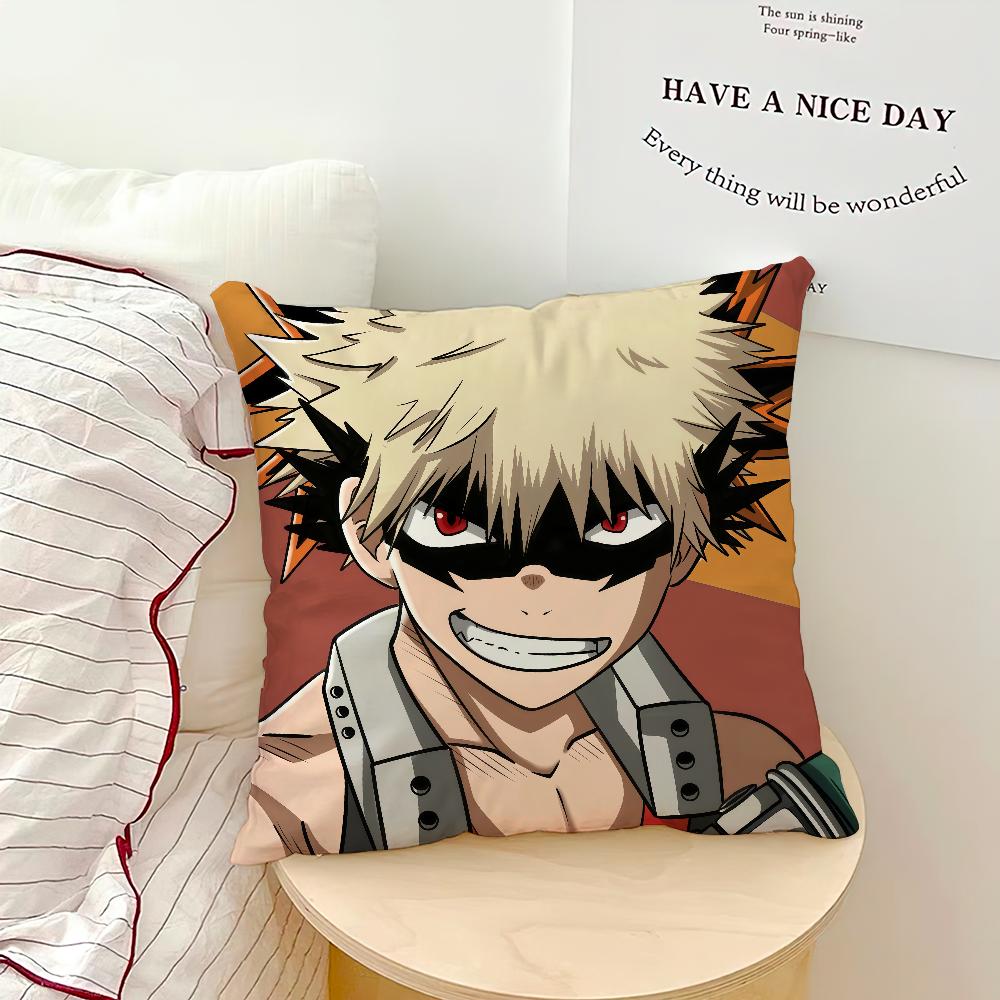 comic hot fanart anime b-bakugo katsuki cushion cover soft Pillow Case for Sofa Living Room Home office Decor Protective Covers