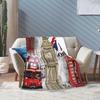 Union Jack London Blanket Soft Comfortable Flannel Blanket For Bed Sofa Chair Nap Travel Camping Blanket