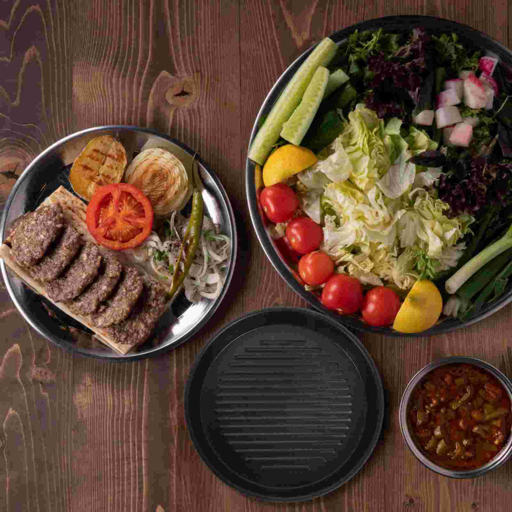Non stick Grill Pan Steak Plate Outdoor Non Stick Grill Pan Barbecue Outdoor Barbecue Pan Aluminum Kitchen Supply BBQ Fish