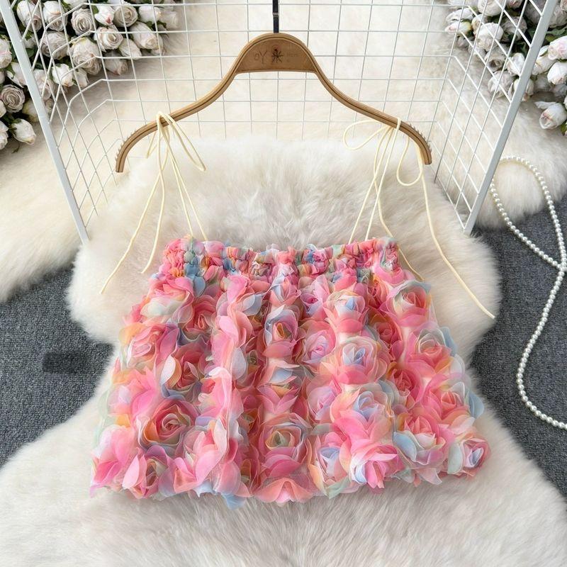 

Fashion Stereo Women s Outerwear Silm Slim Looking Flowers Pink One size