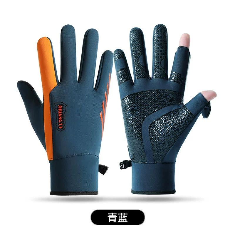 Radfahren Touchscreen Handschuhe Herren Winter Warm Outdoor Fahren Elektrofahrzeuge Kältefest Samt Winter Winddicht Wasserdicht Handschuhe