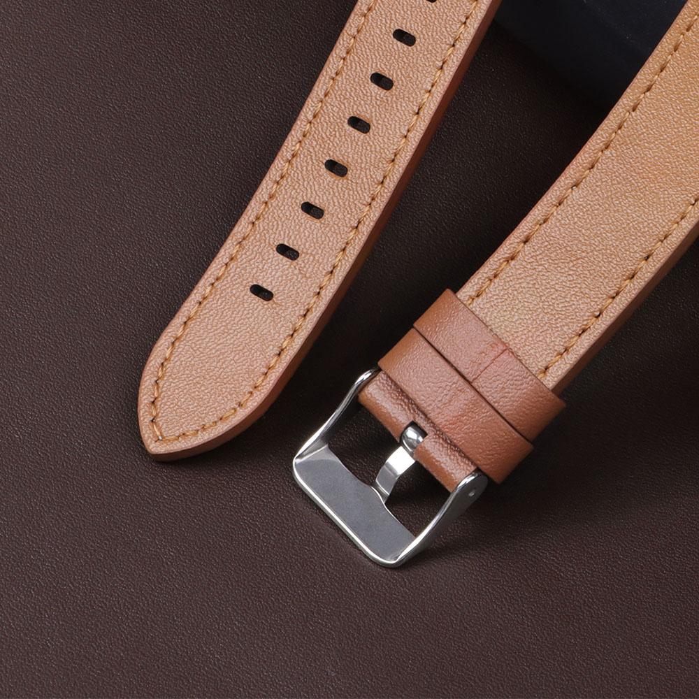 Genuine Cowhide Watch Strap 20mm 22mm Calfskin Watchband for Casio for Women Men Watch band Accessories Solid Buckle Black Brown