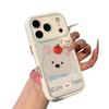 Cute West Highland Blush Xiaobai, suitable for iPhone11 mobile phone case, Apple 11 anti-drop mirror bracket, cream case.