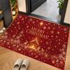 Christmas Theme Floor Carpet, Soft Area Rug, Xmas Indoor Home Holiday Decoration