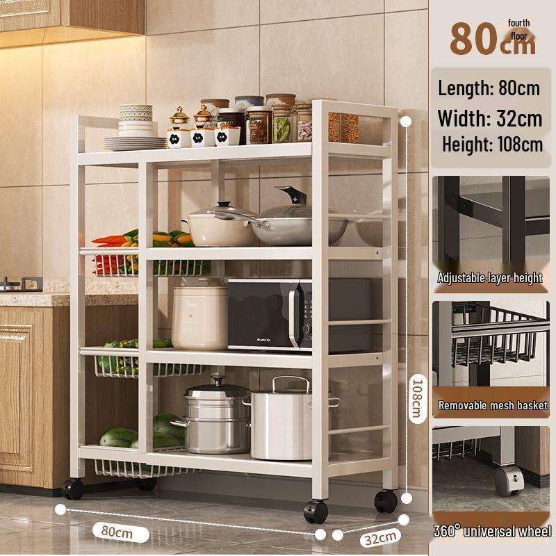 Multi-Layer Kitchen Microwave and Vegetable Storage Rack