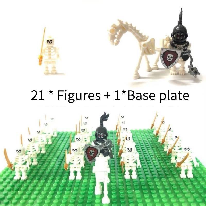 Miniatur Skelett Ritter Kompatible Bausteinfiguren Für Kinder Spielspaß