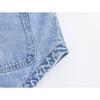 Damen Jeanshemdjacke mit Kragen und Taschen - 2026 Vielseitiger Stil