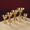 Universal Copper Butter Lamp Holder Golden Multi-Size Candle Holders Candle Cup Festival Ornament