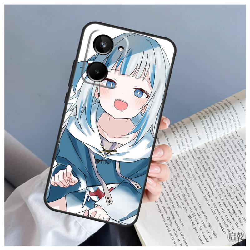 Gawr Gura Hololive Anime Case For Realme C55 C67 C53 C51 C35 C33 C31 C30 C25s C21Y GT Neo 5 GT5 9 10 11 12 Pro Plus