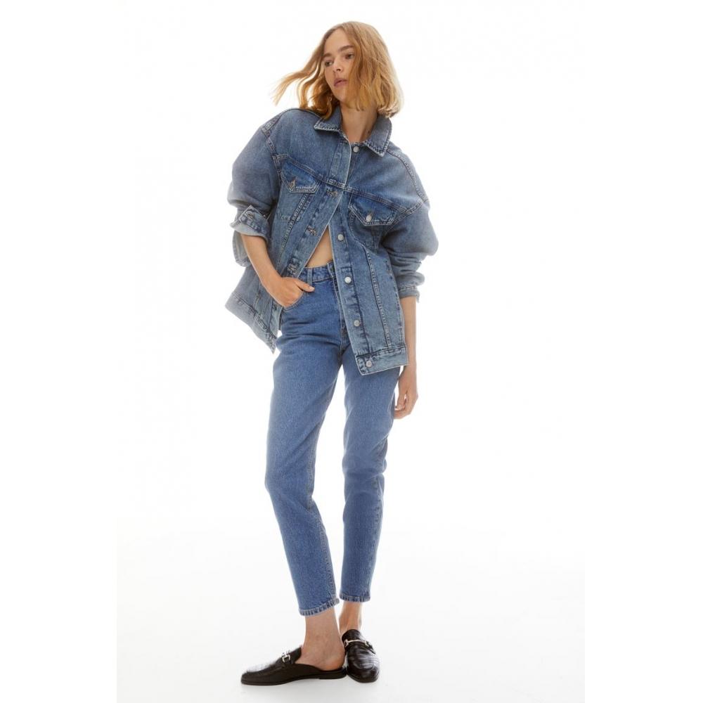 

Джинсы до щиколотки узкого кроя HM для мам с высокой талией, синие