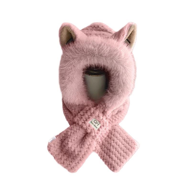 

1 шт. толстый уличный лыжный пушистый теплый зимний плюшевый шарф цельная шапка велосипедная шапка наушники