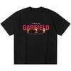 Garfield "I THINK NOT" Funny Expression Print Short Sleeve T-Shirt, American Streetwear Brand Heavyweight Cotton Loose Fit Oversized Couple Top