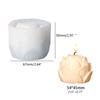 Aromatherapy Candle Silicone Mold 3D Lotus Flower Shape Soap Mould DIY Handmade Soap Model Plaster Mold Decoration
