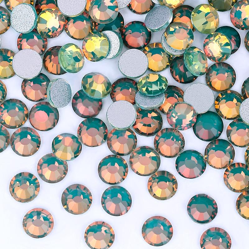 Flicker Series Pujiang Crystal Rhinestone Glass Flat Bottom Diamond Clothing Accessories Diy Stud Earrings Bag Sticker Drill