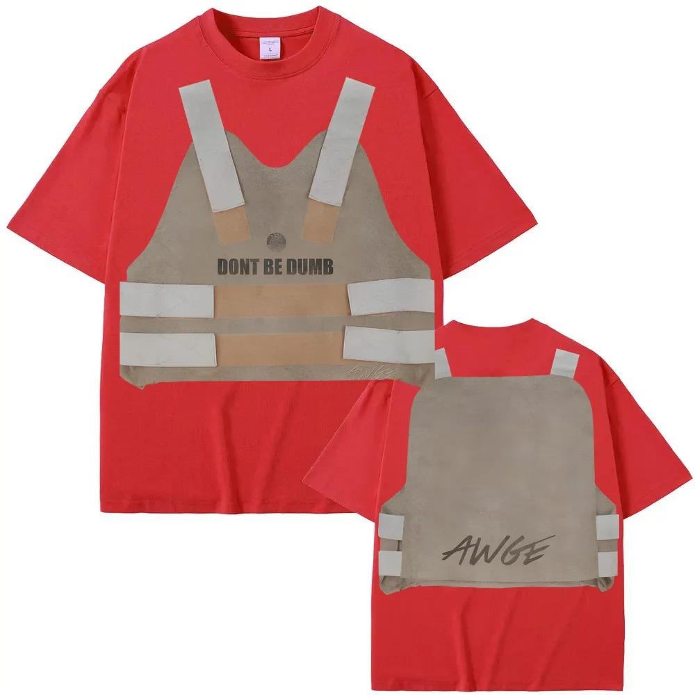 2026 Neues ASAP Rocky T-Shirt DBD Weste Muster Druck 100% Baumwolle Bequemes T-Shirt Harajuku Stil Lässig Hohe Qualität T-Shirt