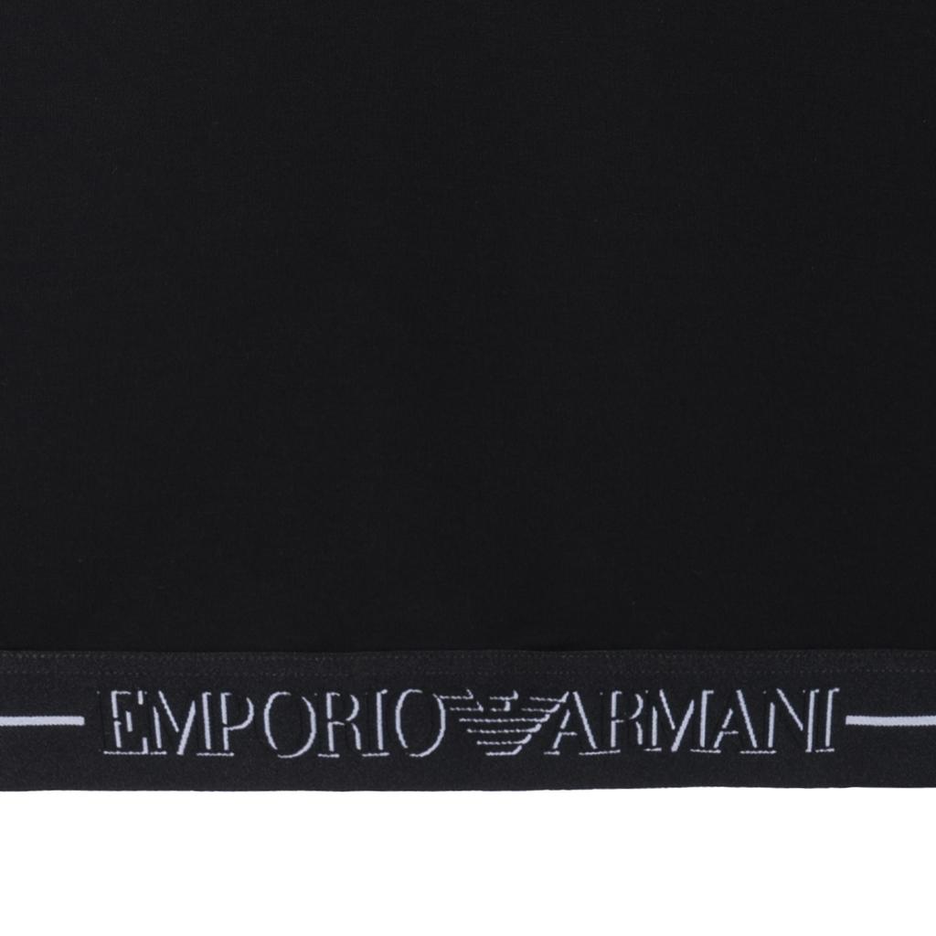 Emporio Armani Fw22 Solid Color Pullover Sweatshirt Men Sweatshirt Black 6L1MM41-JHSZ1-0999