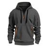 Men's Color Half-Zip Hoodie Men's Sports Plus Size Casual Sweatshirt