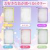 PAKESI Card File A5 Card Binder with 20 Holds 160 Perfect for Fan Activities 6-Hole 4-Pocket Refills, Double-Sided, Cards, Glittery, (Clear Glitter,