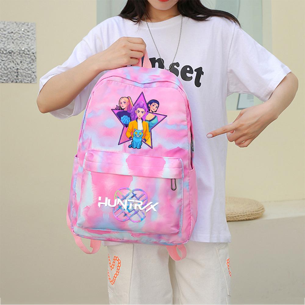 3Pcs/set Cartoon Printed Backpack with Lunch Bag Pencil Case for Teenager Girl Boy Large Capacity Waterproof Bookbag Gift Mochila