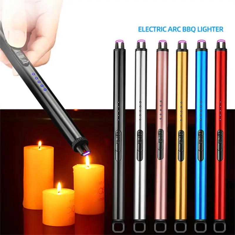 Brichete electrice cu arc Brichetă metalică de bucătărie Plită cu gaz Aprindere rezistentă la vânt Lumânare Gadget electronic cu plasmă reîncărcabilă prin USB în aer liber
