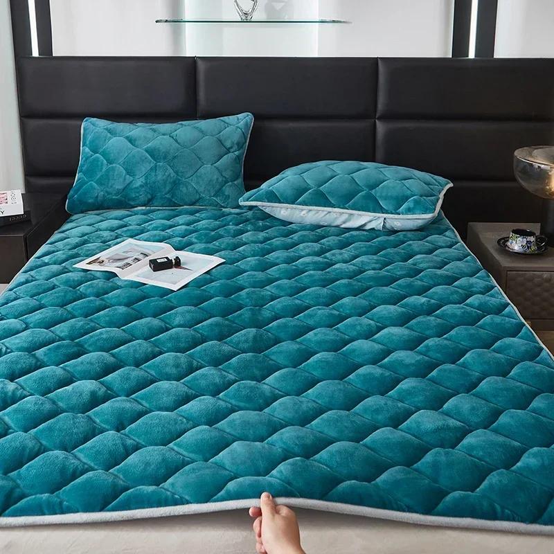 2024 neue 230g hochgramm verschlüsselte verdickte Milchvliesmatratze (Bettkissen) Serie Herbst und Winter