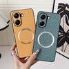 Magsafe Magnetic Plain Leather Case For Poco X7 Pro POCO X7 F6 Pro X6 Pro M6 Pro Poco C75  Cloth Wireless Charging Cover
