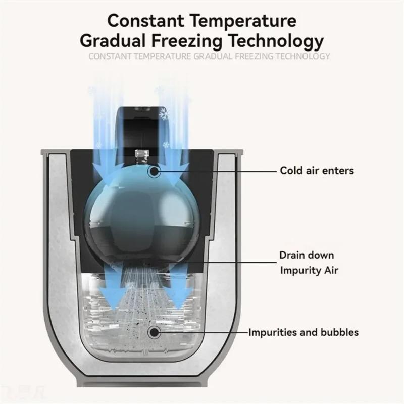 Household Large Round Ball Ice Maker Whiskey Round Large Ice Hockey Mold Refrigerator Ice Cube Box Food Grade Silicone