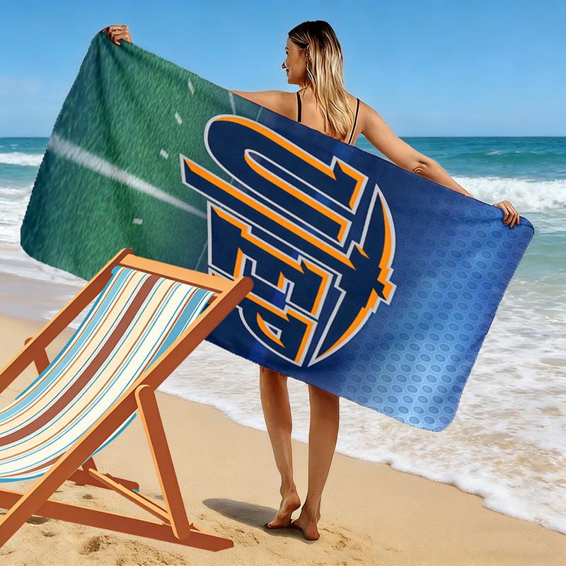 UTEP Miners Print Beach Towel, Large Soft Quick Dry Towel for Beach Camping Swimming