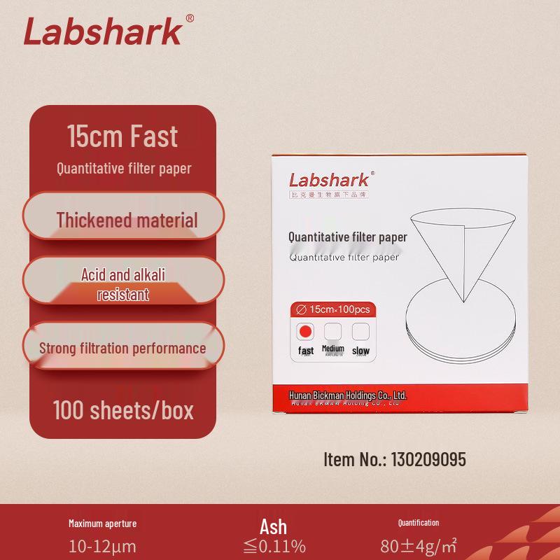 Labshark Laboratory Filter Paper: Fast, Medium, Slow Round Filters for Chemical Analysis