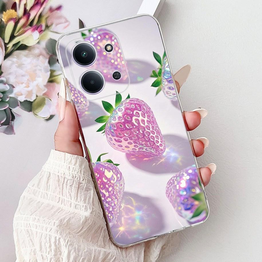 For Xiaomi Redmi 15C 5G Case 2025 Popular Flower Soft Silicone Transparent TPU Phone Cover For Redmi15C 5G Poco C85 173mm Bumper