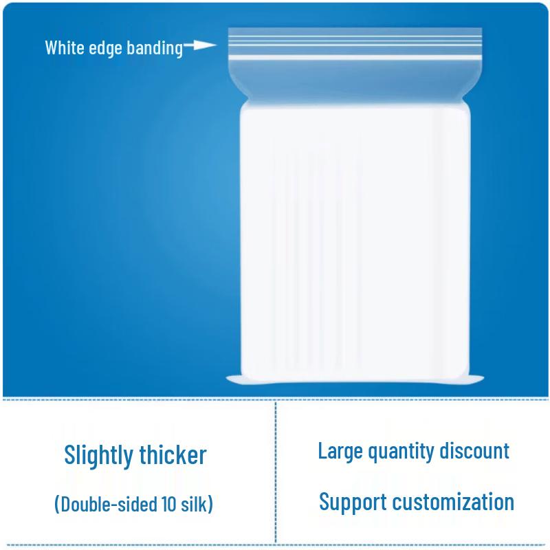 SIVIR Thicker PE Self-Sealing Food Storage Bags