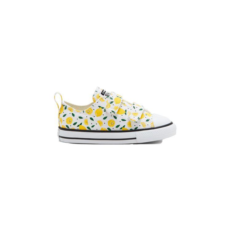 Converse Chuck Taylor All Star Summer Fruits Easy-On Casual Comfortable Low-Top Sneakers Baby Sneakers Lemon-Yellow 768281C