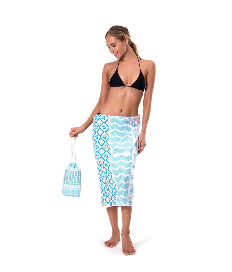 Microfiber double-sided velvet water-absorbing quick-drying swimming bath towel, beach towel, beach towel