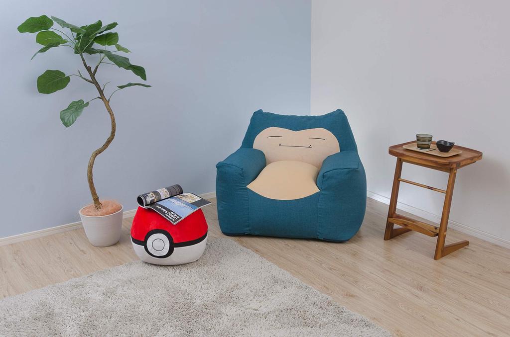 Seltan Made in Japan Ottoman Stool Leg Rest Pokemon Washable Cover Monster Ball Fold Resistant Sugo Beads Red A901a-651WH/653RED/564BK