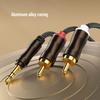 RCA To 3.5 mm Jack Aux Audio Cable Hifi Stereo 3.5mm To 2RCA Splitter Cable For Home Theater TV PC Amplifiers DVD Speaker WireGood product