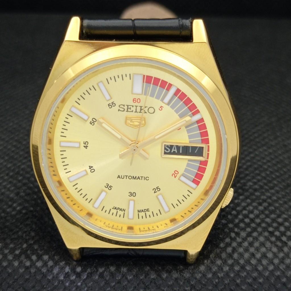 REFURBISHED VINTAGE SEIKO 5 AUTO 6309A JAPAN MENS D/D GOLDEN WATCH A309520-9 Seiko-a309520-1