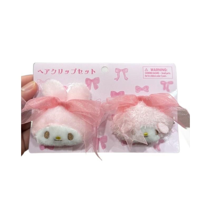 

Plush Sheep Melody Hairpin Decoration With Lace Ribbon For Girls And Wear Casual